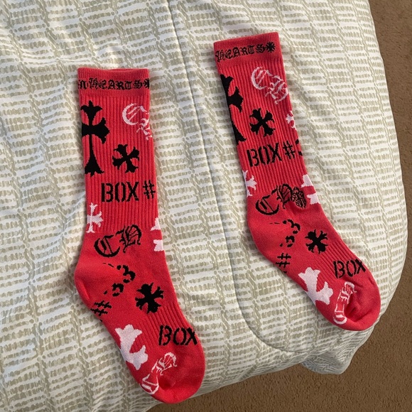 Chrome Hearts Red Casual Socks - Picture 3 of 3